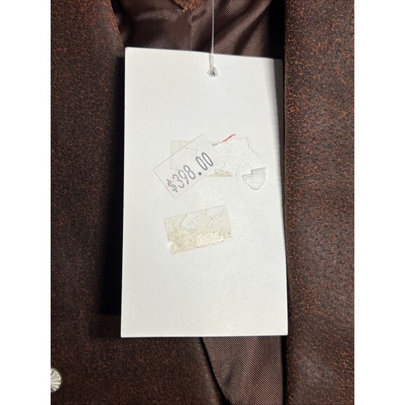 VTG Red Pioneer Wear Leather Suede Ladies Country Western Jacket Cropped SIZE L - Picture 5 of 9